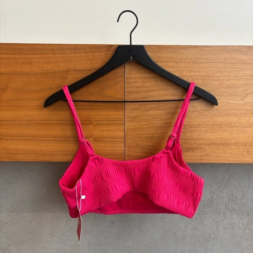 NWT Andie The Maui Bikini Top & The High Rise Bikini Bottom, Size L